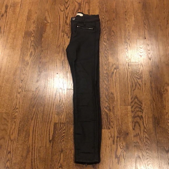 Unpublished black wax coated skinny jeans size 25 - Picture 8 of 8